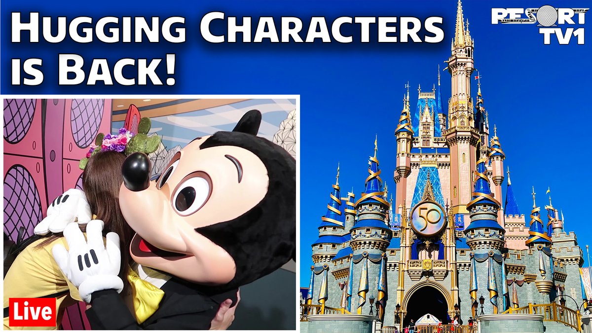 ResortTV1's tweet image. Join us Monday at 9:00am ET at Magic Kingdom as we show you that Hugging Characters is Finally Back!

The stream will be live here - youtube.com/watch?v=LCjioc…  

We'll meet as many characters as we can, ride a few rides, and just enjoy a fun morning at Magic Kingdom!