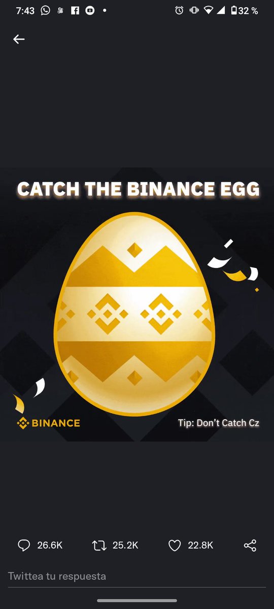 CerveraYhon's tweet photo. #BinanceEggHunt https://t.co/8z7UIhg9tA