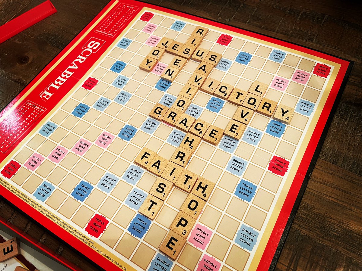 hesstrey's tweet photo. Nothing beats a great game of Scrabble on a glorious Sunday afternoon!  We’re all winners today! https://t.co/6cw7d2tfbn