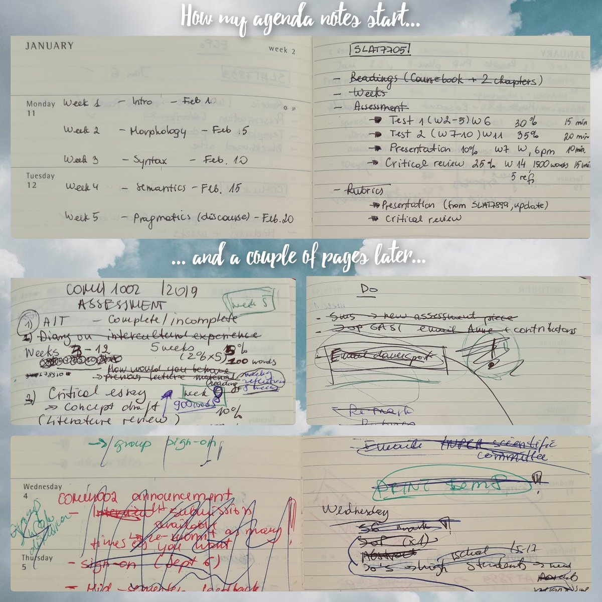 DrVSinkeviciute's tweet image. 📝 My #AcademicNotes seem to depict quite accurately the #plan vs the #reality in my academic planning: the further I go, the messier it gets 🤣

PS I envy all of you whose to-do lists &amp;amp; notes are neat and possible to read! ✍️