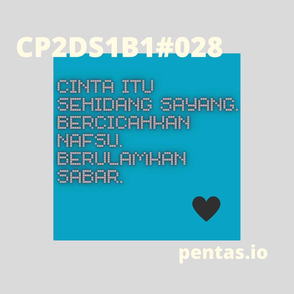 Ritchpop's tweet photo. GM ❤
Are you my B?
#CintaPixel #NFTdrop #Pentas #LFG https://t.co/jlEZJ7G0S2