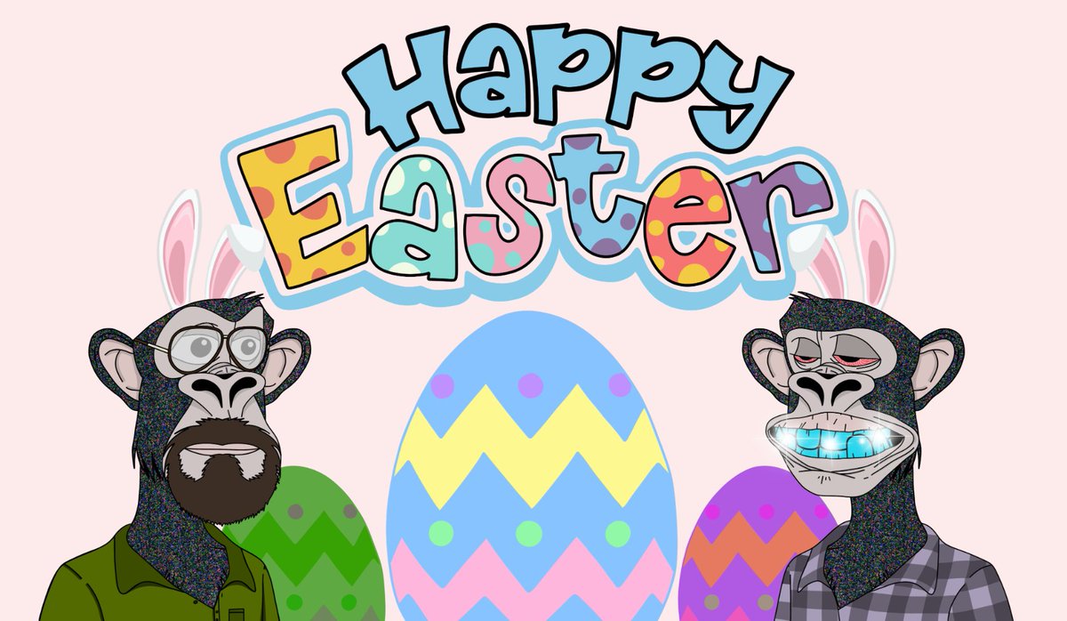 From our family &amp; team to yours, we hope everyone has had an amazing Easter weekend !! 
We look forward to another amazing week ahead 

#Easter #NFT #MentalHealth #NFTdrop #NFTCommmunity #nftcollector #Etherum #MAYC #BAYC