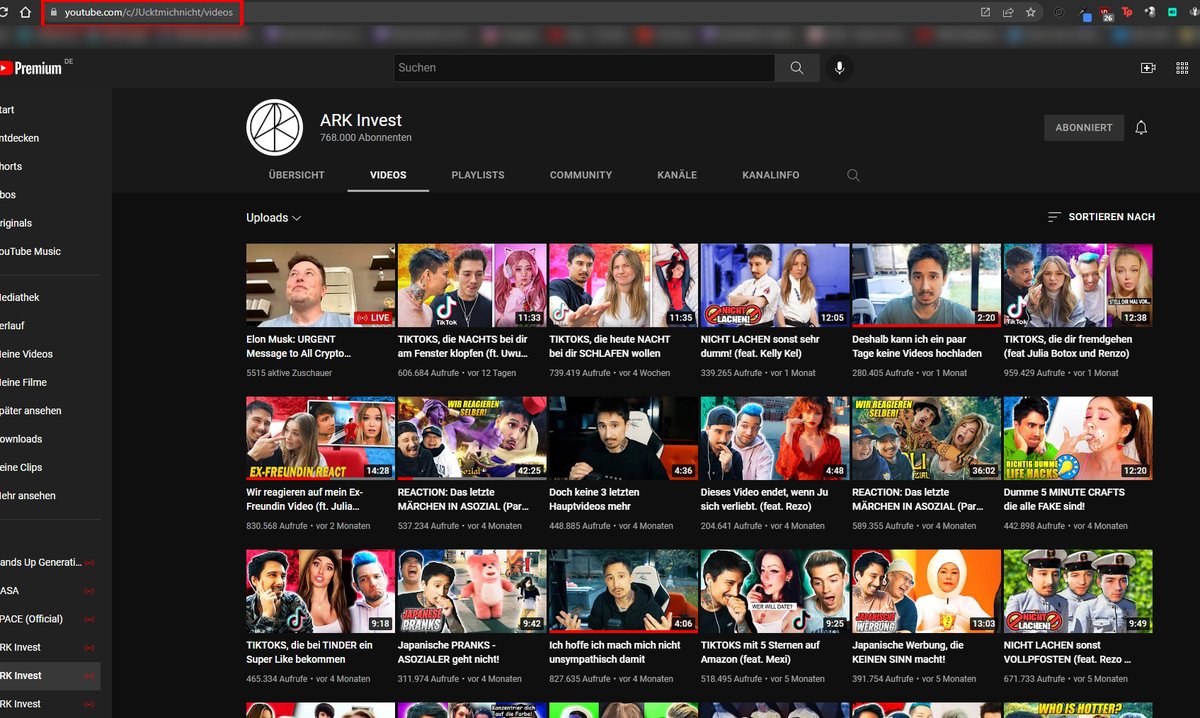 DJBazZTee's tweet photo. Alle Kanäle von @Julien_Bam sind wohl gehackt worden. Auf diesen werden gerade betrügerische Krypto Tipps gestreamt. Die Kanäle "Julien Bam" und "Bulien Jam" haben dabei keine anderen Videos mehr online... #JulienBam #Youtube @YTCreatorsDE @YouTube https://t.co/PPwlK28HHh