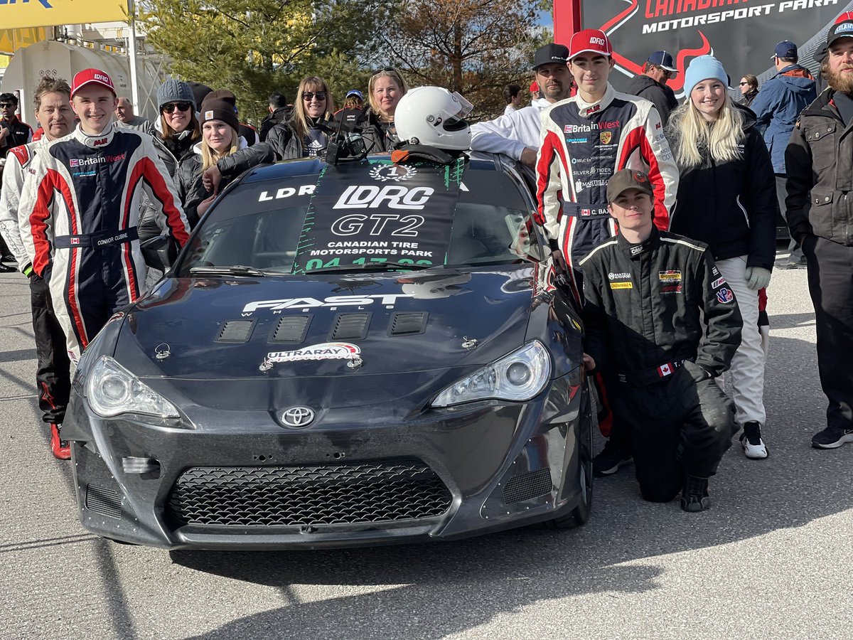 Congratulations Callum Baxter and Connor Clubine on Winning the GT2 class Lucky Dog Canada 8hour enduro race at Mosport International Raceway today.