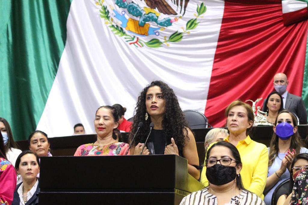 GPPRDmx's tweet photo. A pesar del discurso y la campaña de odio orquestada desde el poder, estoy firme de cara a la Nación. Hoy votamos por las mujeres, votamos para defender el derecho a pensar diferente al Presidente, votamos por el planeta, votamos por #México, hoy votamos libres💪🏽. Dip @EdnaDiazMx https://t.co/trq76fNjGg