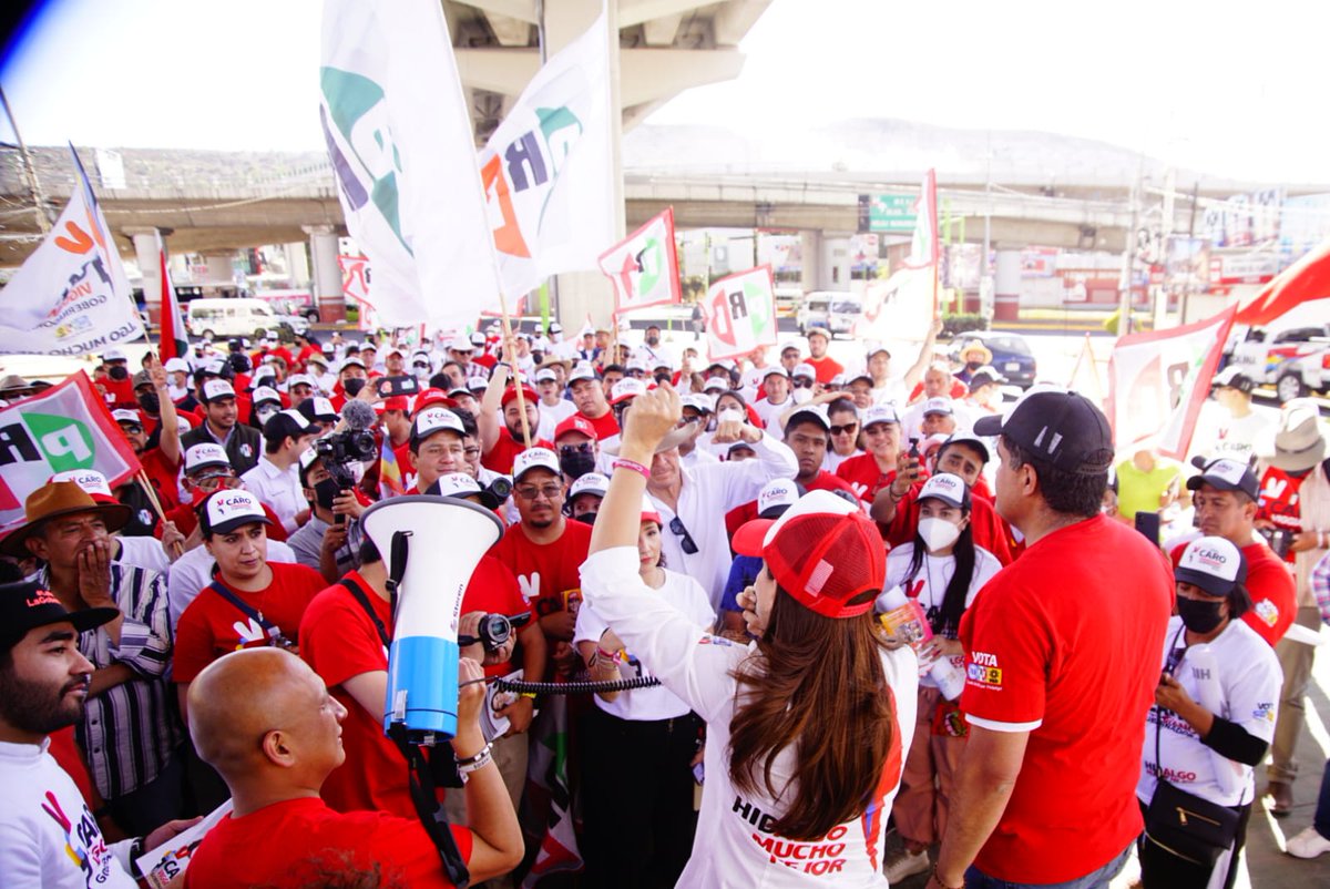 jmvalerapiedras's tweet photo. Este es al ánimo del priismo de nuestro estado, en unidad llevaremos al triunfo a @caroviggiano.

¡Vamos con todo, vamos por un #HidalgoMuchoMejor!  💪🏼 https://t.co/MdztkEcSTX