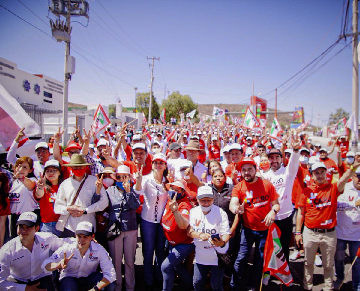jmvalerapiedras's tweet photo. Este es al ánimo del priismo de nuestro estado, en unidad llevaremos al triunfo a @caroviggiano.

¡Vamos con todo, vamos por un #HidalgoMuchoMejor!  💪🏼 https://t.co/MdztkEcSTX