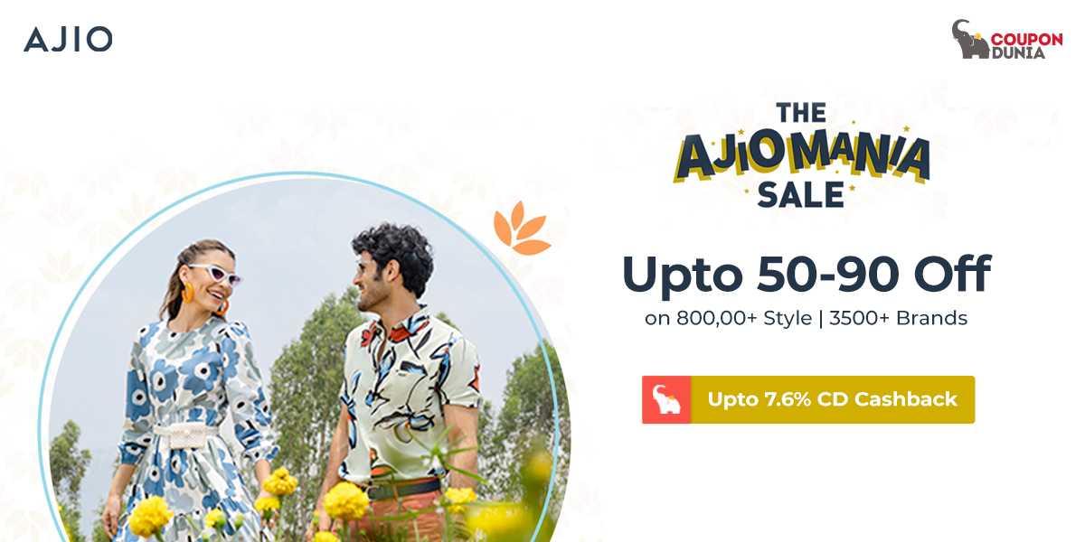 coupondunia's tweet photo. Your budget-friendly sale with Exxtra Cashback from CouponDunia
Shop Now ๐ https://t.co/imIeedpcf5
.
.
.
.
#savewithcd #ajio #ajiomaniasale #sale #clothing #fashion #cashback #styles https://t.co/hP6m1T7gET