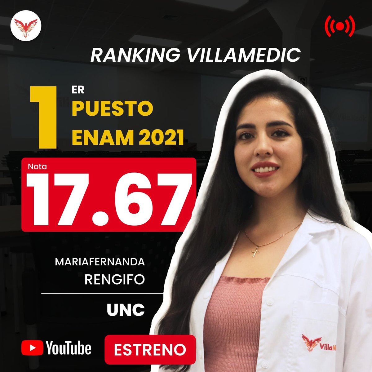 VillamedicGroup's tweet photo. Por 4to año consecutivo 
1er Puesto Nacional ENAM 2021
Entrevista completa: https://t.co/vdwBKJg7Ze https://t.co/MRz6zt5JZX