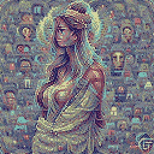 meteor_labs_'s tweet photo. <Pixel Goddess>

Our combination of pixels and goddess portraits produced a magical and wonderful response.  This is also the key to our studio relying mainly on AI technology to complete mass and high-quality production.
#NFTCommunity #NFTs #NFTGiveaways #artwork https://t.co/n84J521Ktx