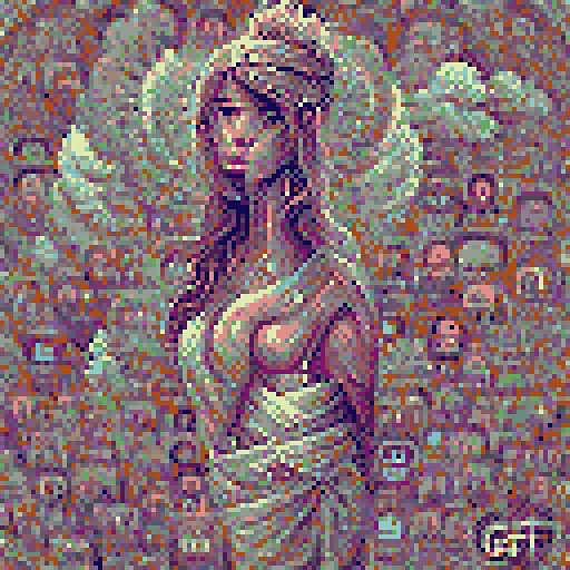 meteor_labs_'s tweet photo. <Pixel Goddess>

Our combination of pixels and goddess portraits produced a magical and wonderful response.  This is also the key to our studio relying mainly on AI technology to complete mass and high-quality production.
#NFTCommunity #NFTs #NFTGiveaways #artwork https://t.co/n84J521Ktx