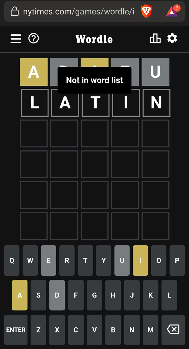 rooftop_l's tweet photo. So #Tamil and #Latin are not listed words but #Moria and #rabis are!
@NYTGames 
@NYTimesWordplay https://t.co/80IZYfE1I0