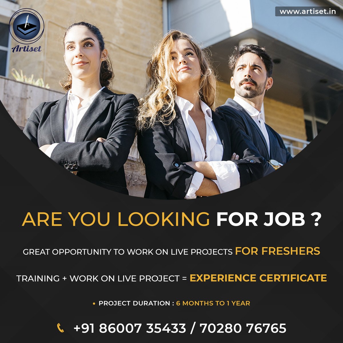ArtisetWorkshop's tweet image. Artiset gives you a special opportunity to make a career. With 100% #GuaranteedJOB. We provide training on all #SAP_modules and also provide you with placements. So join today with Artiset and make your dreams come true.
admin@artiset.in
+91-8600735433
artiset.in