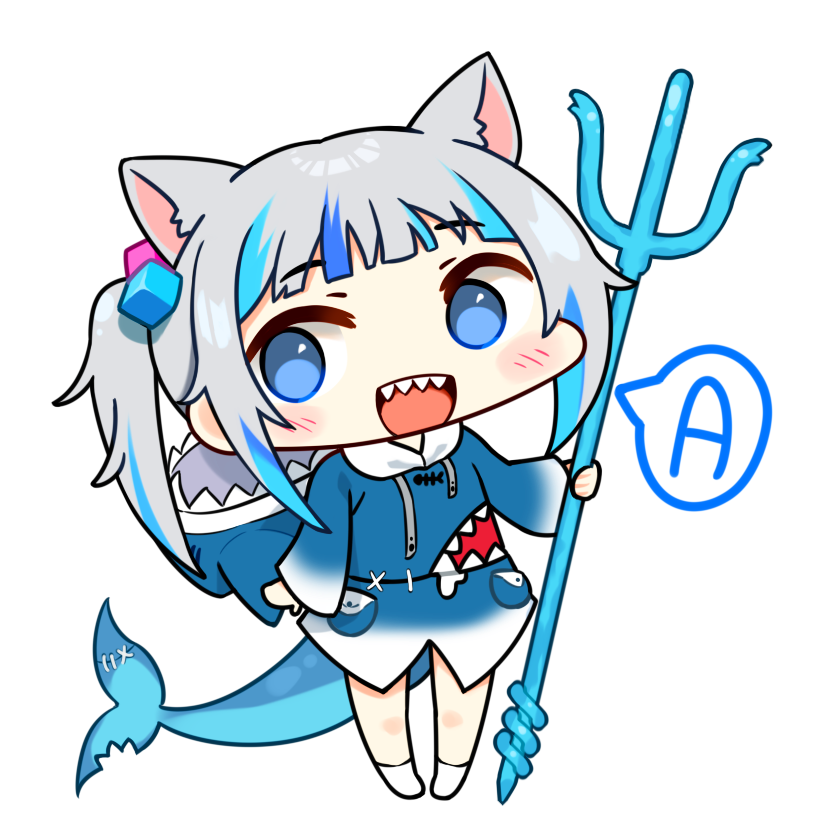 がうるぐら 「🔱🌊
#gawrt 」|Kutataのイラスト