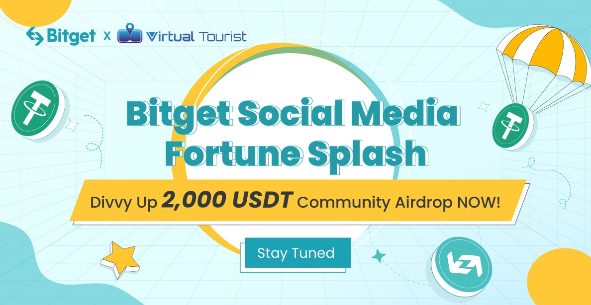 bitget's tweet photo. You say #Airdrop, we say Fortune Splash 😍 

✅ Follow @bitgetglobal and @vtmetaverse 
✅ Join Bitget Official Telegram: https://t.co/mqfUUu0FW8
✅ RT &amp; Tag 3 friends
✅ Fill in the form:  https://t.co/YveMnEIGfO

All participants can share a prize pool of 2,000 $USDT 🤩 https://t.co/sKkOXWkNBj