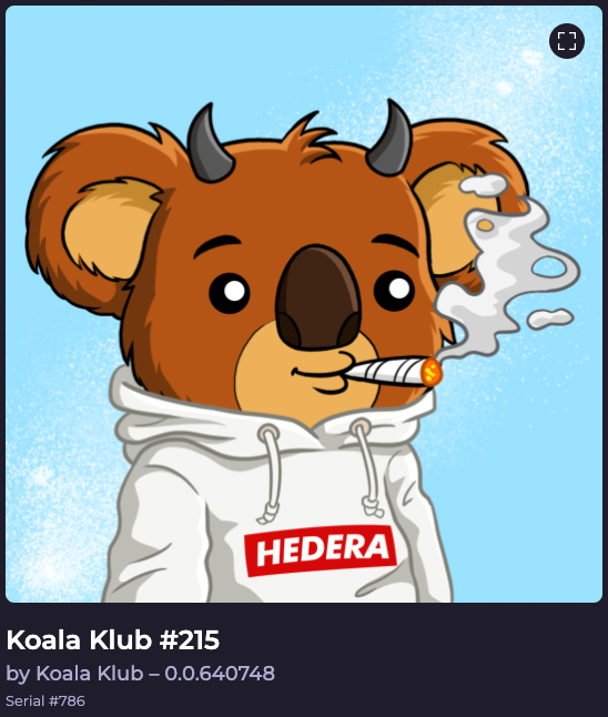 HELDiWanKenHODL's tweet photo. 🚨 I'm giving away my #PFP 🎉
#NFT: @KoalaHashKlub #215 🐨🔥
To Enter👇
Press the 🎉 in the @HederaHELD Discord channel: 🎉public-giveaways 🎉
➡️https://t.co/4JKJeoBhg2⬅️
⏰ ENDS: 4/20 🔥
Please RT 👍
#NFTsOnHedera #NFTGiveaway #HBAR #HBARNFT #HBARNFTs $HBAR #LFG #KAGMI✊ https://t.co/5UI6H0qtzg