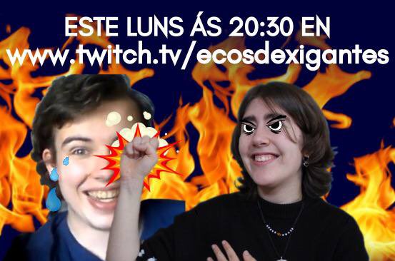 EcosDeXigantes's tweet photo. 🔬CONCURSO DE CIENCIA🔭

Hoxe ás 20:30 no noso twitch, es compoñentes de @C_Perversas competirán para decidir quen sabe máis de ciencia.

cc @GalegoTwitch https://t.co/H08FsNuBcK