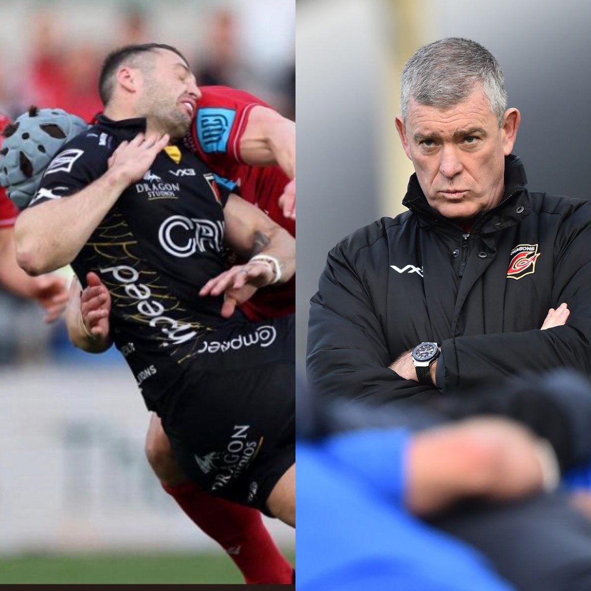 “I’d ask those in charge of the sport if we are serious about player safety.”

Newport Gwent Dragons director of rugby Dean Ryan has been outspoken on player safety having suffered trauma-induced epilepsy from repeated concussions. 

bit.ly/3uOaPux