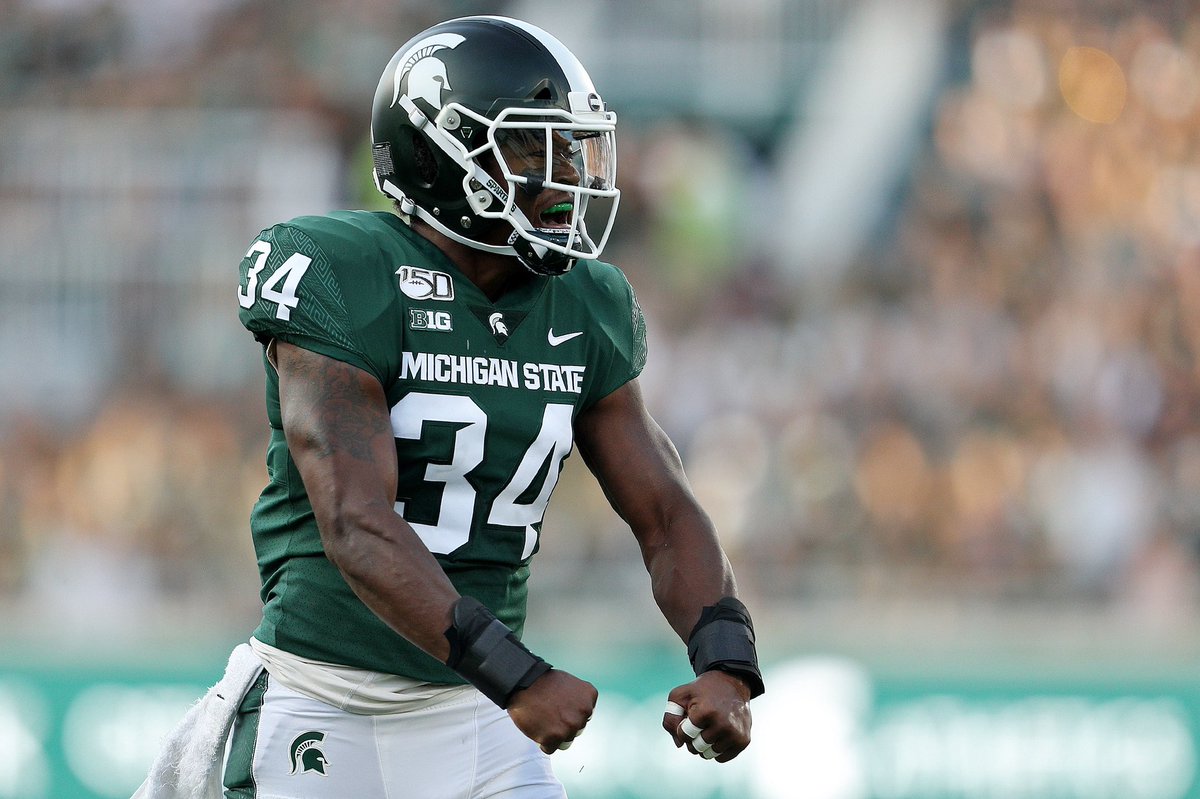 Blessed to receive an offer from Michigan state university, wonderful conversation with the coaching staff <a href="/MSU_Football/">Michigan State Football</a> <a href="/GarretsonRick/">Coach G</a> <a href="/faithbeforefame/">Brentson Buckner</a>  🟢⚪️