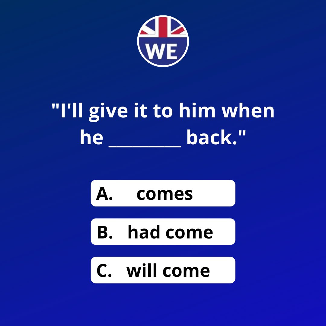 Westminster_Eng's tweet photo. 📕📘Quiz

What do you think?

#LearnEnglish #Englishquiz https://t.co/Stjsnm3jS3