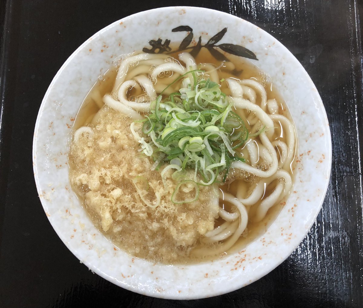 【どなん】宮崎市の「麺処どなん本郷」で「たぬきうどん」を頂きました。何か特別なうどんではありませんが、朝６時から３００円で食べられるうどんってすごいですね。※時差投稿です。