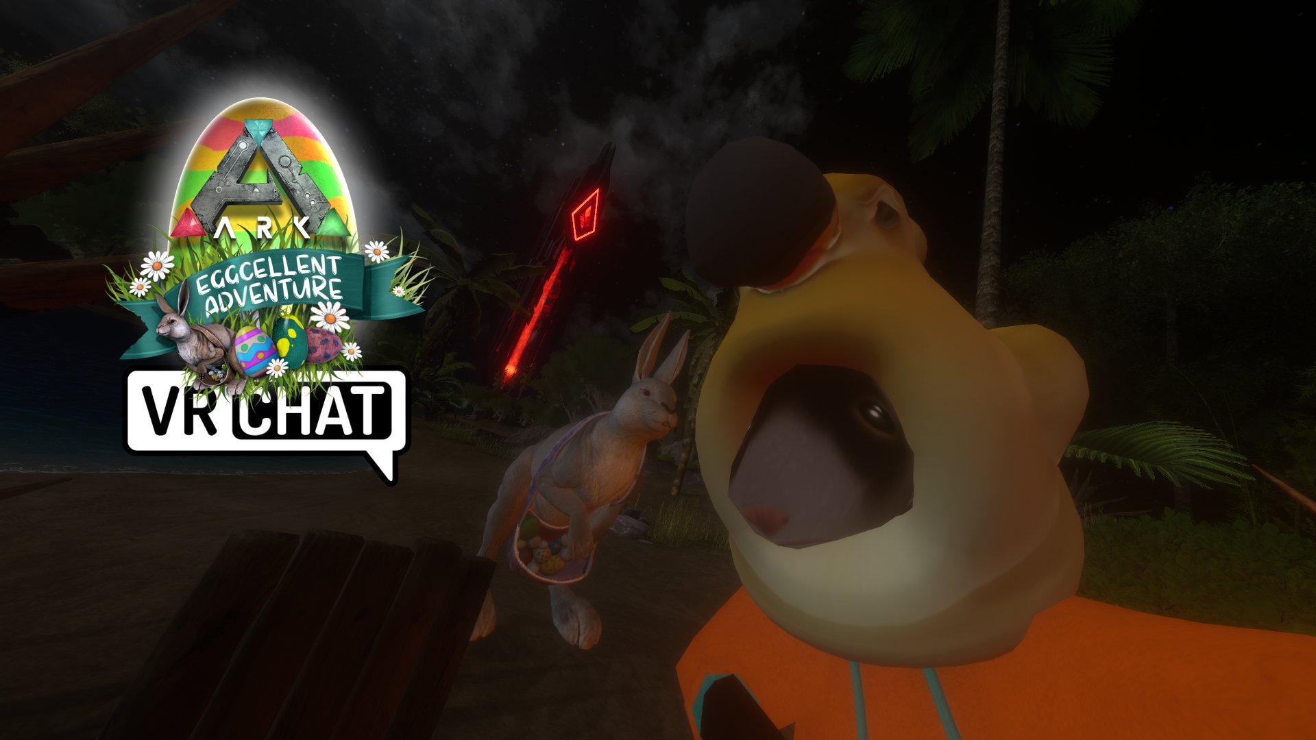 Sameethan1 Hope Everyone S Having A Great Easter Weekend If You Need A Place To Hangout In Vrchat Check Out Ark Red Obelisk Limited Time Easter Hats Egg Hunt Vrchat World紹介