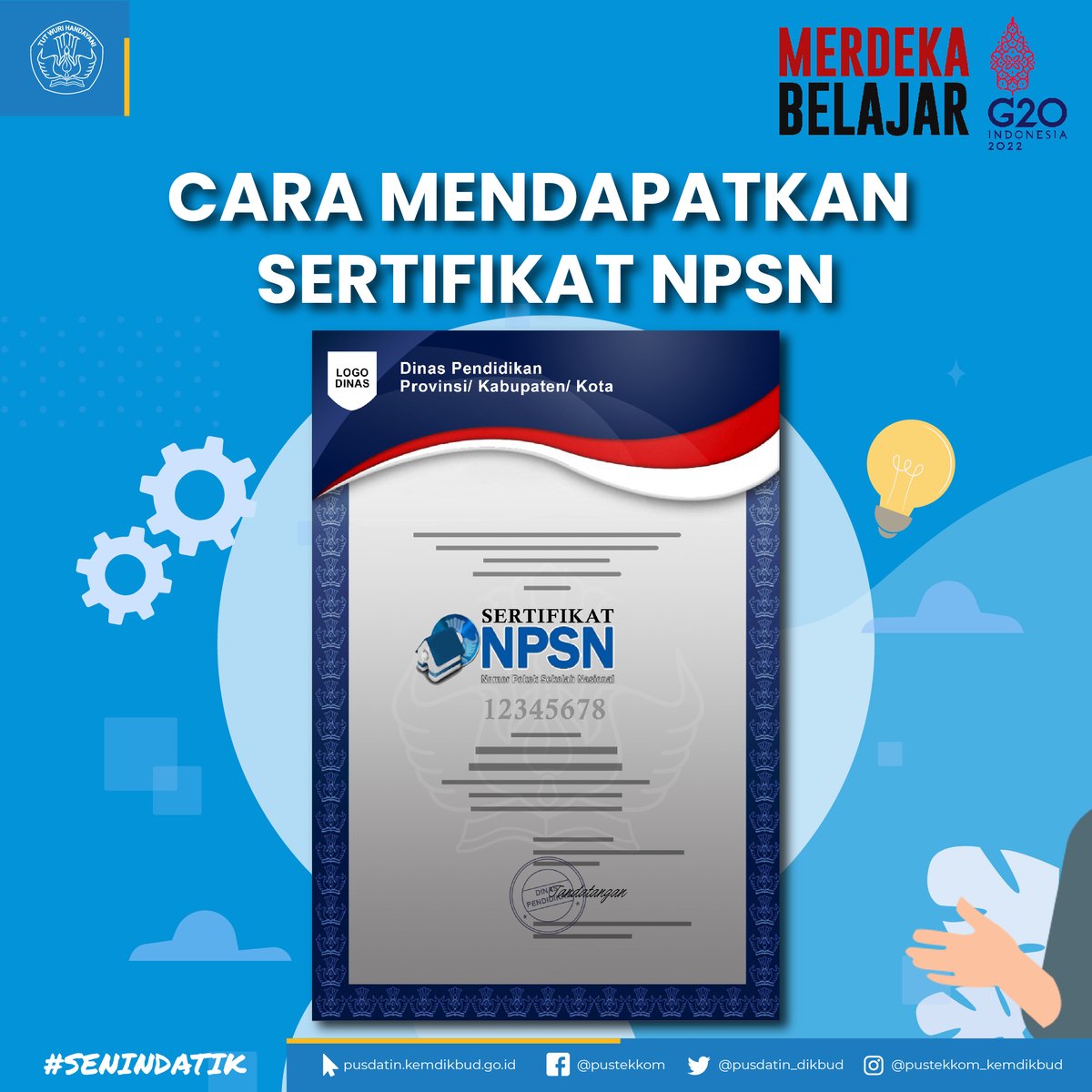 pusdatin_dasmen's tweet photo. #SahabatDatin sudahkah kalian memiliki sertifikat NPSN?

Yuk kita cermati Langkah-langkah untuk mendapatkannya!!

#senindatik
#datadanstatistikpendidikan
#npsn
#sertifikatnpsn
#satuanpendidikan
#sekolah
#dapodik https://t.co/PZ6ad39nlK
