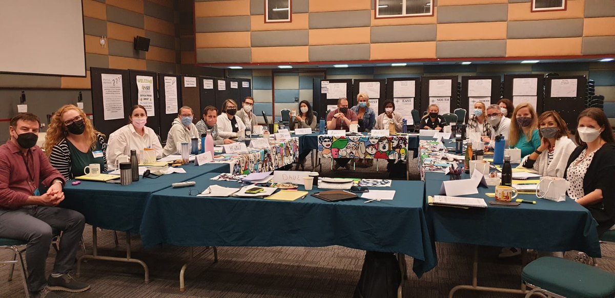 jenricks's tweet photo. ACS teachers are always learning - even on the weekends! 16 of us are becoming certified #criticalfriends coaches under the guidance of @EquityMaps and @aaronmshelby #CFGwork @TheNSRF #ACSlearns #ACSAbuDhabi https://t.co/RBUBybKrGT