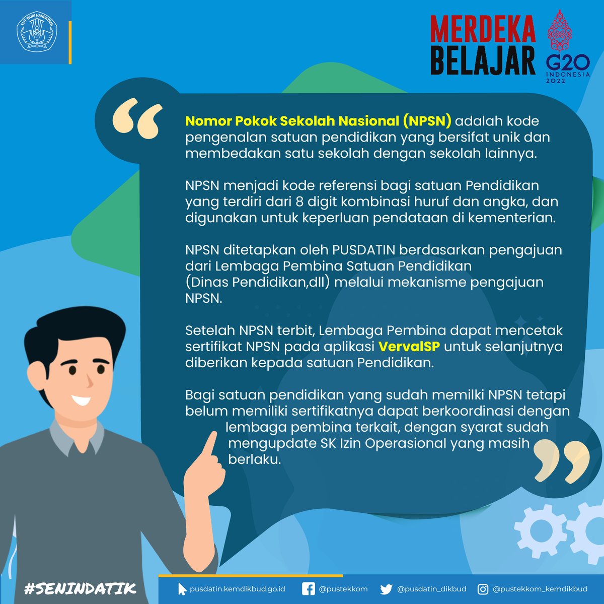 pusdatin_dasmen's tweet photo. #SahabatDatin sudahkah kalian memiliki sertifikat NPSN?

Yuk kita cermati Langkah-langkah untuk mendapatkannya!!

#senindatik
#datadanstatistikpendidikan
#npsn
#sertifikatnpsn
#satuanpendidikan
#sekolah
#dapodik https://t.co/PZ6ad39nlK