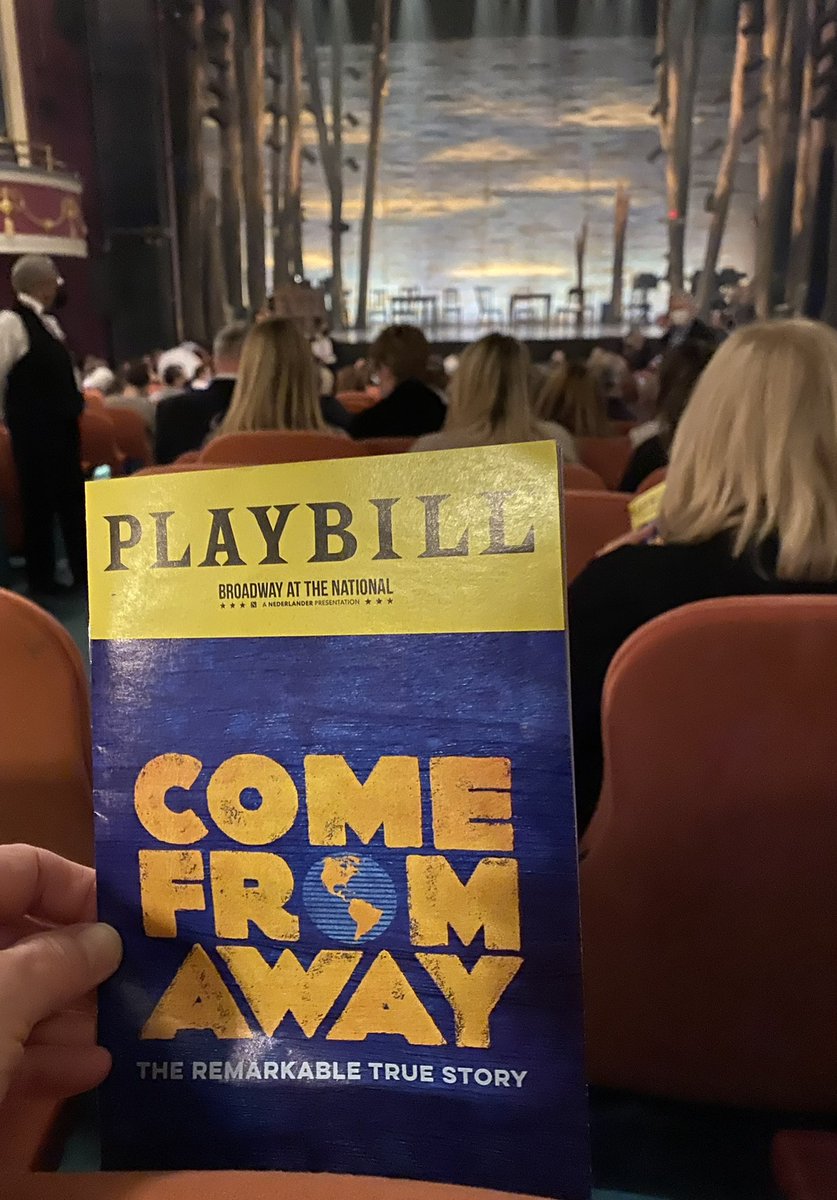 Mark05410084's tweet photo. @BroadwayNatDC @wecomefromaway 

Another trip to the Rock. Putting a pin in the National Theater for an amazing performance of Come From Away. Congratulations to the national touring cast and crew! Didn’t miss a beat from Broadway or the West End productions! https://t.co/7miBAFecHh