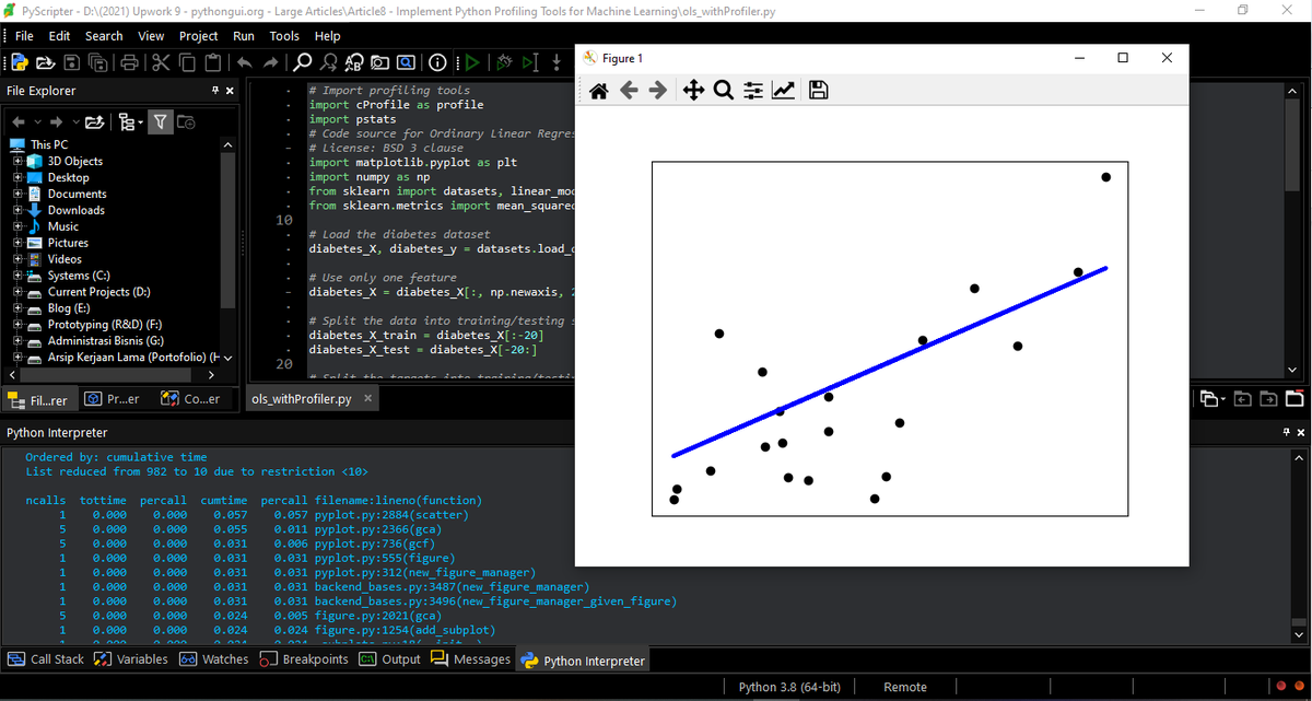 hkm_azizul's tweet image. [#100DaysOfCode] Day 10/100

Today's Progress: Implement the #cProfile into #MachineLearning scripts.

Thoughts: I test the cProfile into the ols #LinearRegression and hillclimb #algorithm scripts.

Link to work: Coming soon, on pythongui.org/author/hmazizu…