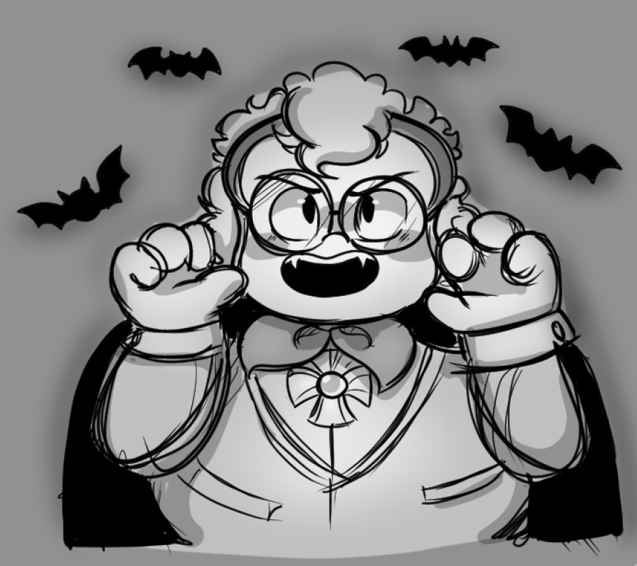 KatTheFantasy1's tweet photo. I thought Chuck's flashback to him dressed up as a vampire was adorable, so I doodled him.
#WordGirl #wordgirlfanart https://t.co/HaM6i67Pwh