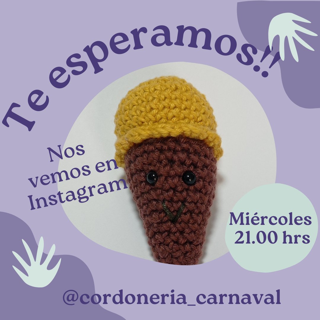 CarnavalLanas's tweet photo. Te gustan las manualidades?? No te puedes perder este taller de Amigurumi totalmente GRATUITO!! Nos vemos en Instagram https://t.co/jH2dzahNtx