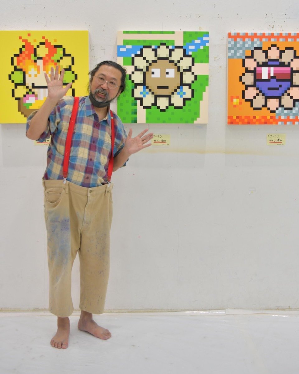 puffin_pets's tweet image. 村上隆さんの個展は凄そうですね👀