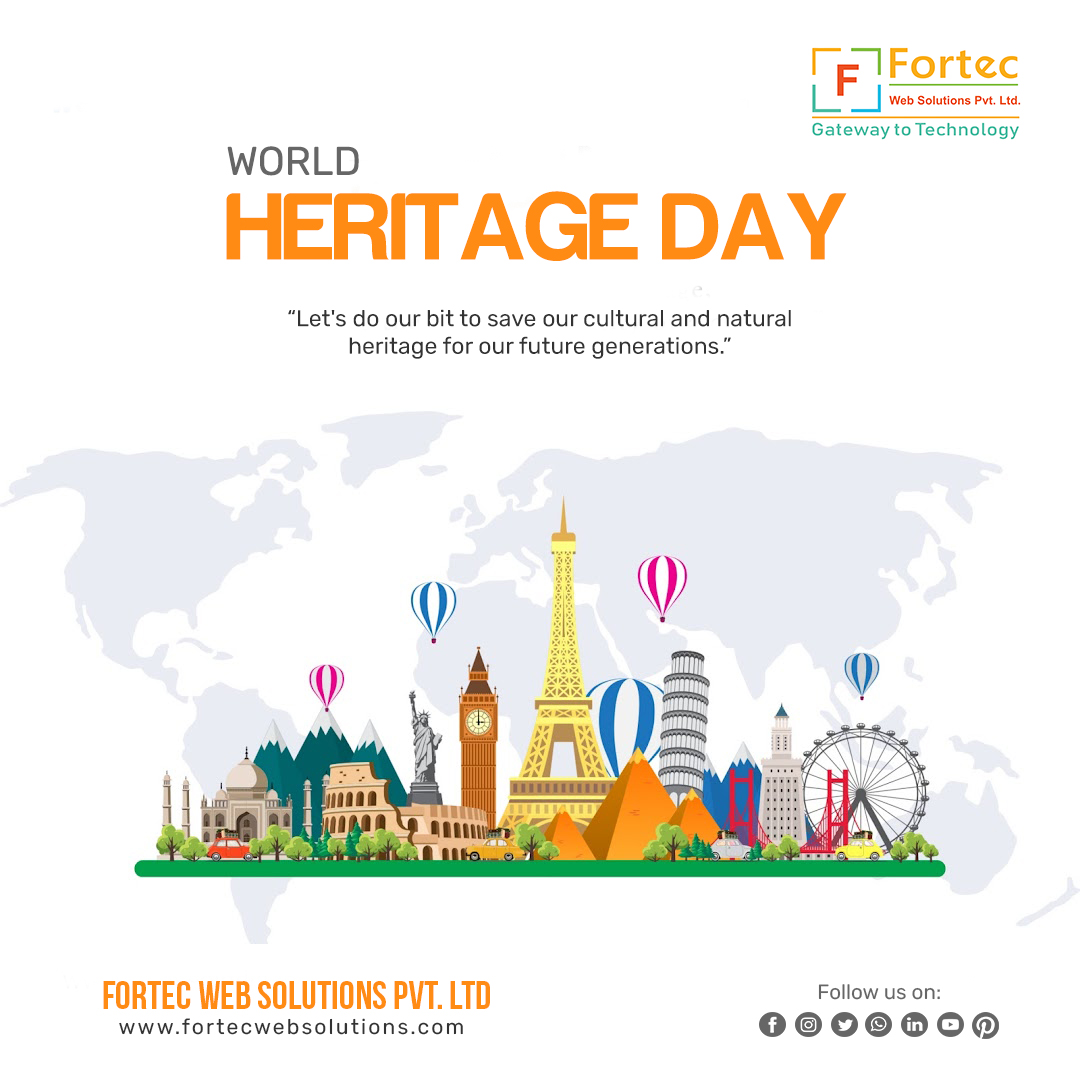fortec_web's tweet photo. The occasion of Heritage Day is for each and every individual and needs the contribution from every person.
𝐇𝐚𝐩𝐩𝐲 𝐇𝐞𝐫𝐢𝐭𝐚𝐠𝐞 𝐃𝐚𝐲.
#Fortecwebsolutions #WorldHeritageDay #HeritageDay #Heritage2022 #History #HeritageDay2022 #indianheritageday https://t.co/dJULjTi9uW