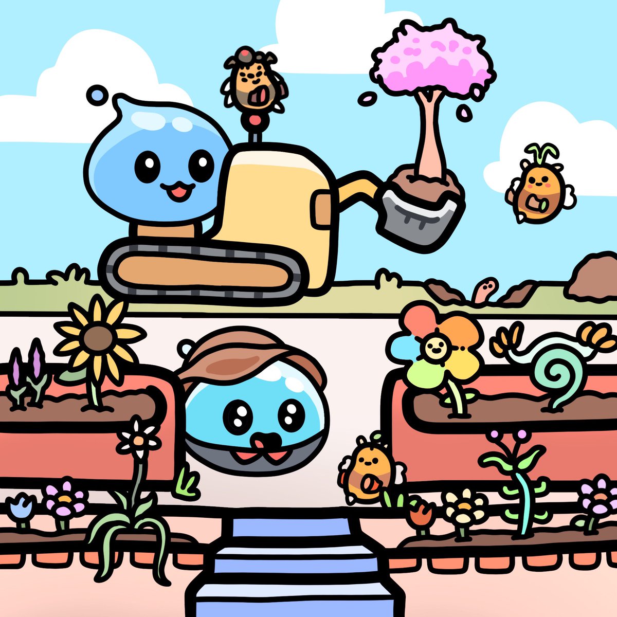 🌸 Community Garden 🌼

Big moves in the garden this week thanks to the help from @SquishiverseNFT 🙏🏼

To celebrate we are giving away:
10 Buzzlists for <a href="/bumblebeenies/">Bumble Beens 🐝 MINT LIVE</a> on this post

Plus more to win over at <a href="/SquishiFrens/">SquishiFrens</a> soon 🥰

To enter just comment what the garden needs next!