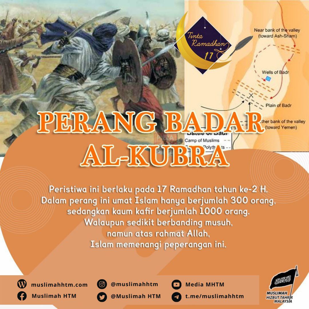Muslimah_HTM's tweet photo. [TINTA RAMADHAN] 

Perang Badar Al-Kubra

#TintaRamadhan
#PerangBadar https://t.co/xHIsvq3nd9
