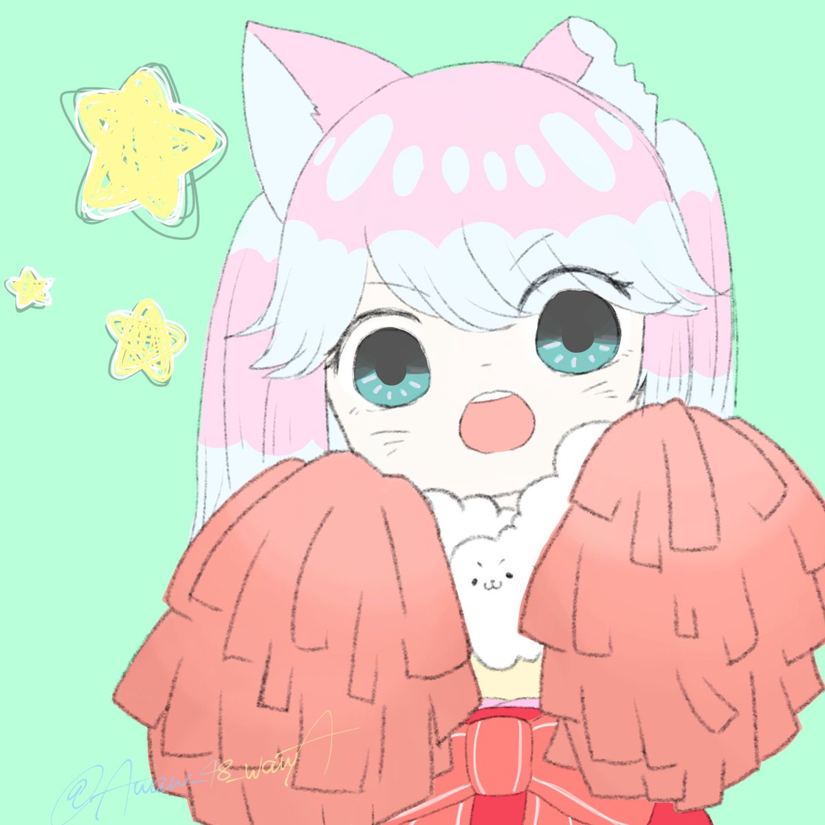Awaw_48_wawA's tweet photo. 天気の悪い月曜日…
ふぁいとーー！

もうちょっとでGWᐕ))

 #HAWHAW 
 #あうのおえかき https://t.co/gLBwcJr1o9