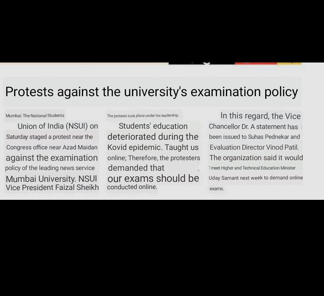 balushamane1's tweet photo. We want Justice Now?
Will you give❓️
#NSUIProtestForOnlineExams
#OnlineExamsForMumbaiUniversityprofessionalcourseStudents
#LadengeAurJeetenge
#jaisesikhsawaisepariksha
@samant_uday @Neerajkundan @faisalskh_inc
@AUThackeray
@GaneshYadavINC
@Nagesh_nsui6
#RightToEquality https://t.co/Aq4js0uPcj