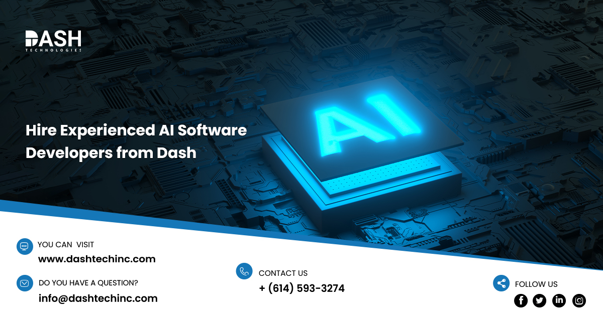 dashtechinc's tweet image. Hire Experienced #AISoftwareDevelopers from Dash!
Dash brings you the opportunity to reinvent your #business strategies by integrating #AI services, a library of modules to enable accelerated AI features development for your business... bit.ly/3Don0kG