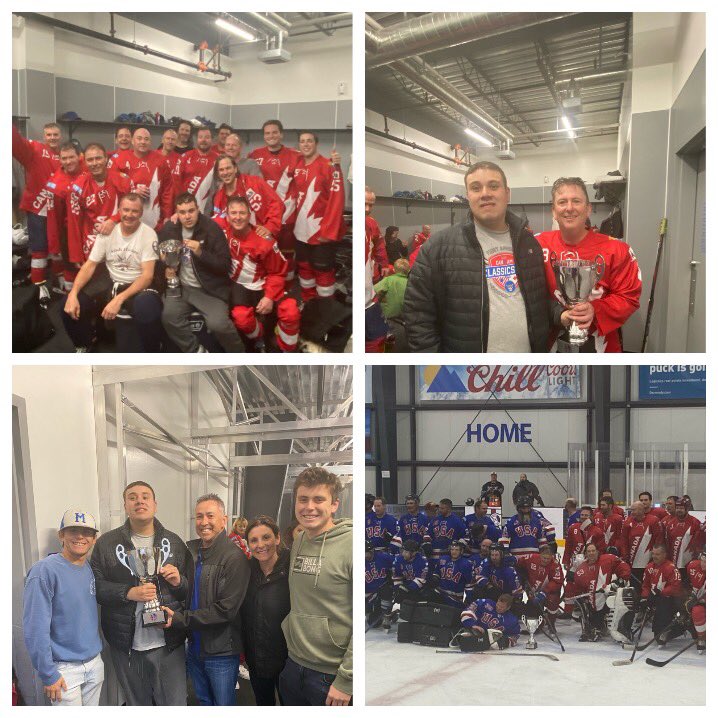 JUSTinHOPEreno's tweet photo. 1st Annual CAN/AM hockey fundraiser @Reno_Ice is in the books. Game 1-Can 7/USA 4 Game 2 USA 5/CAN 4 Canada take 1st CAN/AM cup due to point differential. Congrats Canada! Thank U @RenoIceRaiders @SCHEELS @WashoeSheriff @JessPetersonNV @WashoeSheriff @MayorSchieve @CityofReno https://t.co/vzUhcMHXZK