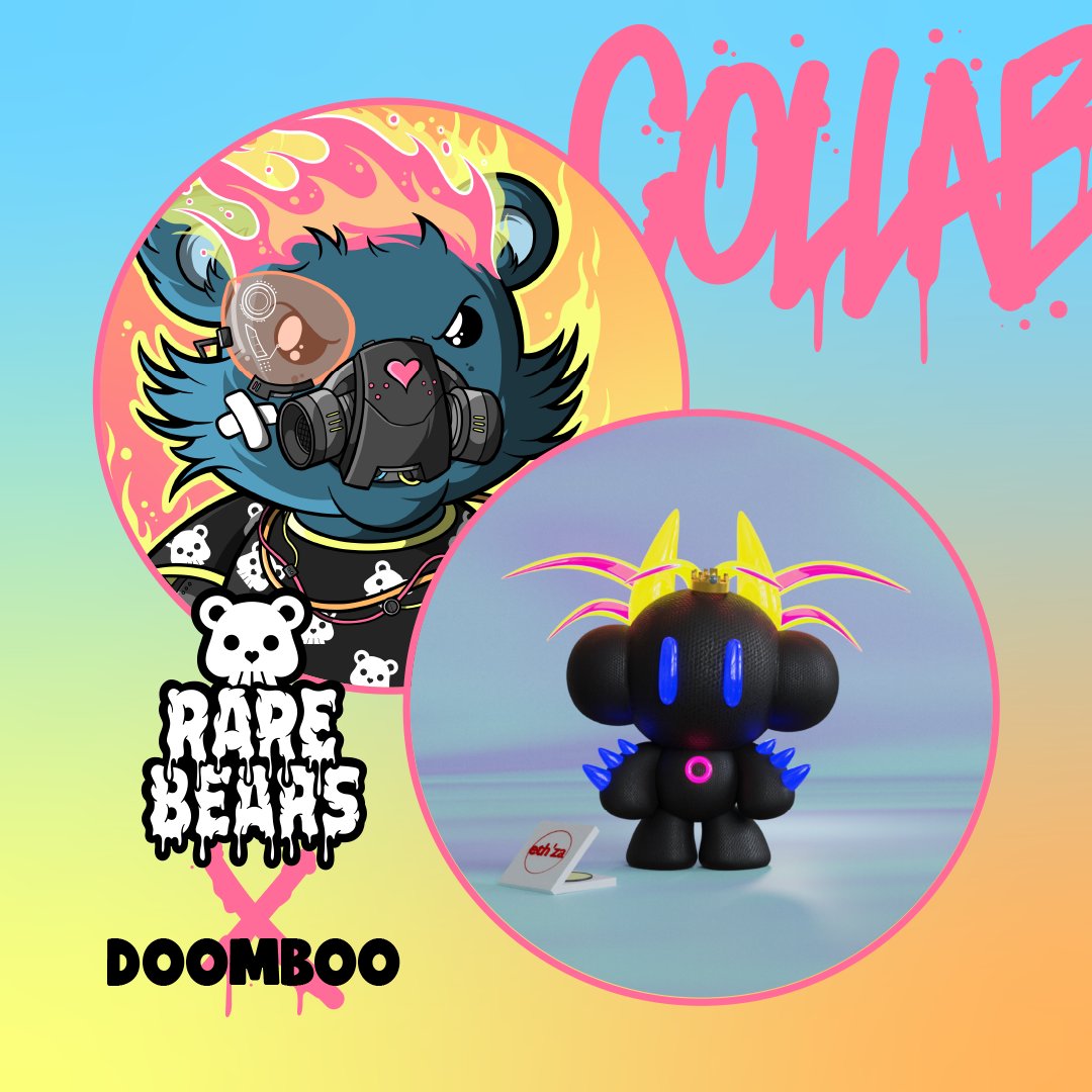 BearsRare's tweet photo. 🐻 Rare Bears x DoomBoo 👾

We are giving away 3 Whitelist spots for Doomboo!

To Enter: 
1) Follow @BearsRare, @doombooNFT &amp; @zorgonsNFT
2) Like &amp; Retweet
3) Tag 3 friends 

Ends in 24 hours, good luck! ❤️ https://t.co/gmKY2R3FYE