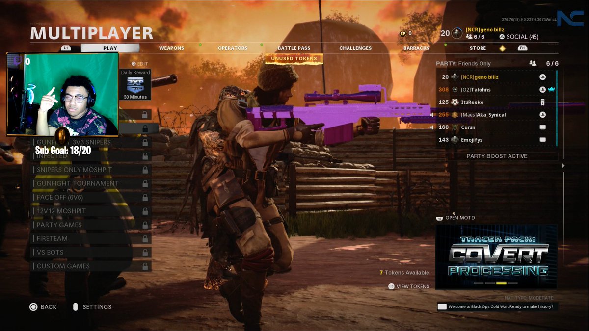 billz920's tweet photo. COLD WAR TRICKSHOTTING LIVE W/ THE BOYS! π
#NorCalCOD #PartnerBillz
(Link Below!) https://t.co/AxODY1El68