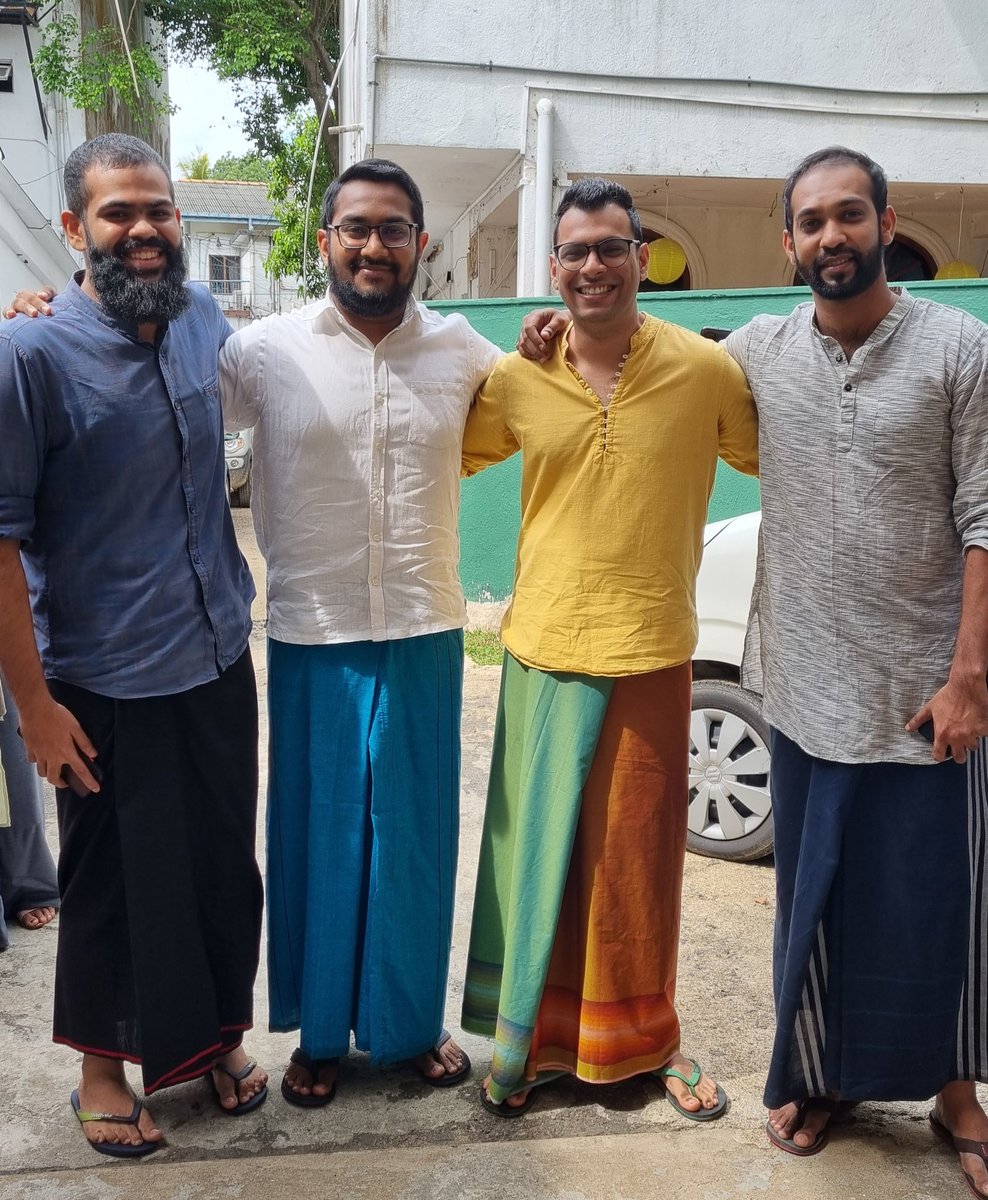 WasaamIsmail's tweet photo. Muslim boys in office celebrating Sri Lankan New year. Three of them are fasting.
#srilanka #loopsintegrated https://t.co/C7tZk0eoVG