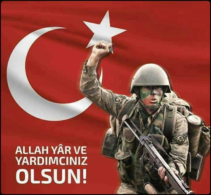 Dosta güven
Düşmana korku
#PençeKilit hareketı.

Kem gözlerin gölgesi asla düşmeyecek şanlı bayrağımızın üstüne. 

Mevla askerimize yine ve yeni zaferler ihsan eylesin.