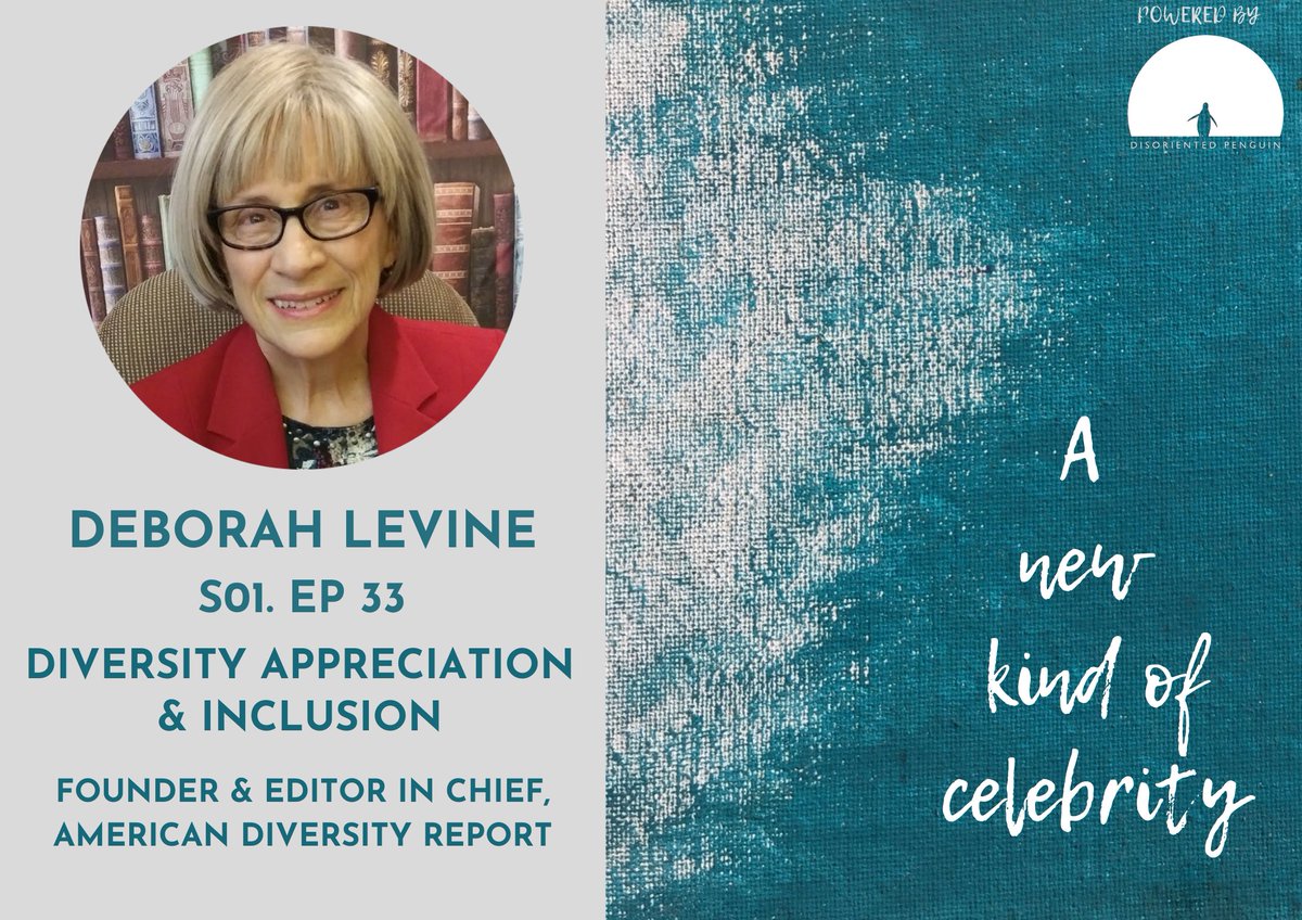 Ep33 is live! Listen here - link.chtbl.com/DeborahLevineE… Listen to @diversityreport speak about appreciating #DiversityandInclusion and her personal journey that led to this work. 
#diversity #equity #podcast #interview #peace #Leadership #motivation #inspiration #culture #arts
