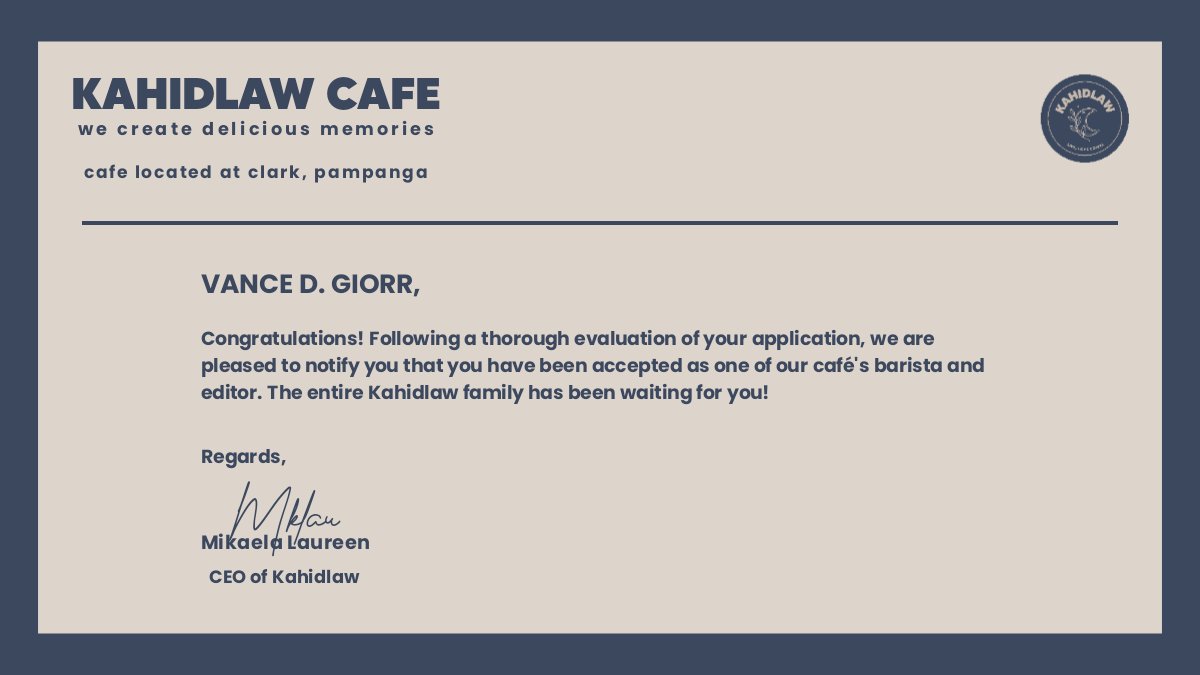 ㅤㅤㅤㅤ

﹫ unavailablegio.⠀ posted an affiliation update. 
              ≡   04.18.22  |  13:00
              ⌕   location disabled.

              AFFILIATED 
              WITH @KHDLWHR <a href="/kahidlawcafe/">KAHIDLAW, OPEN!</a>

ㅤㅤㅤㅤ