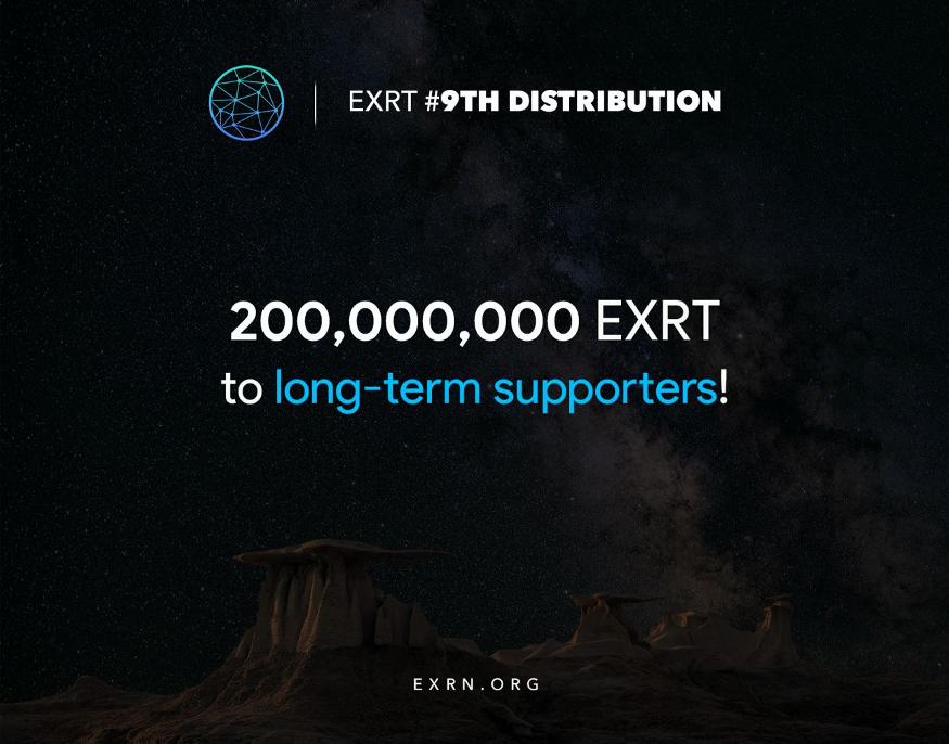 iCryptocurrency's tweet photo. On top of the forthcoming 200M #EXRT airdrop to long-term supporters, there will also likely be a 3rd token $TAI to be airdropped to both EXRN and EXRT holders, based on the last Medium post by the team.
EXRT Total Supply: 1Bn / Mcap: $1M (as of today)
- https://t.co/COEQmPhahK https://t.co/uWERsWxivC