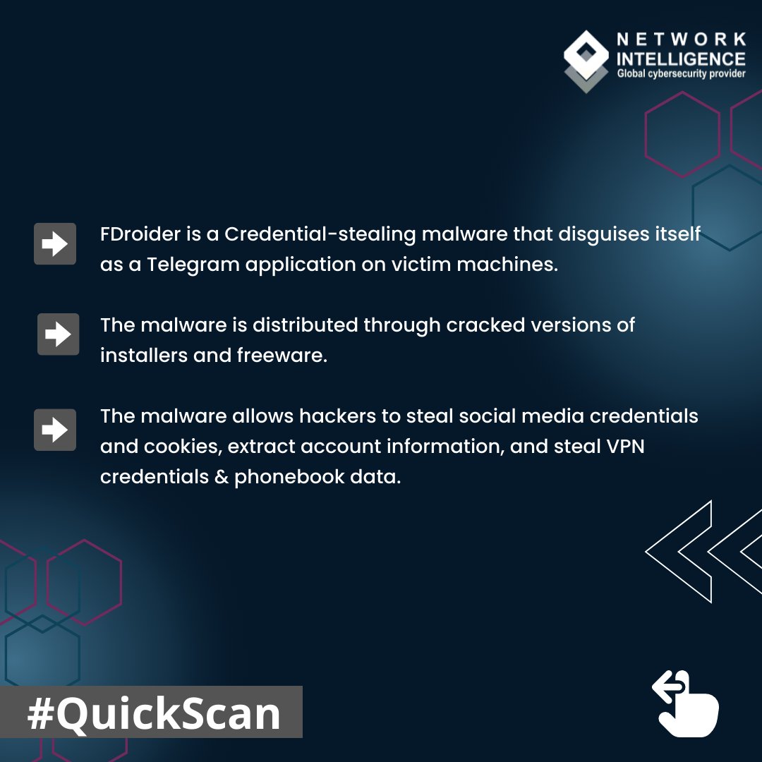 #QuickScan: New Windows-based malware named FFDroider targeting social media users.

Read more: blog.malwarebytes.com/threat-analysi…

#Cybersecurity #Technology #CybersecurityAwareness #Malware #FFDroider #NetworkIntelligence
