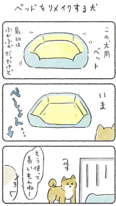 先日のツイートが今も伸びてる状態ですがふだんは犬の漫画を描いてますこっちも可愛がってもらえますように#豆しばこつぶ 